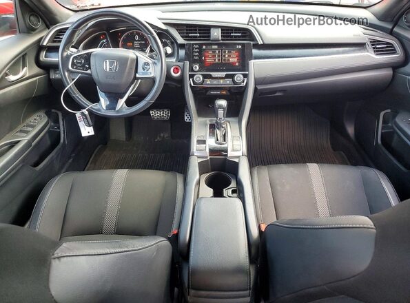 2HGFC2F89KH572243 2019 HONDA CIVIC Red Dashboard view