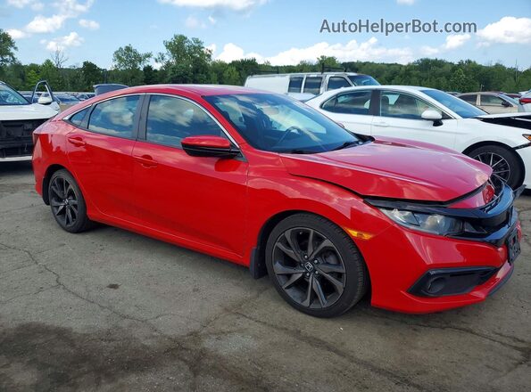 2HGFC2F89KH572243 2019 HONDA CIVIC Red Front right