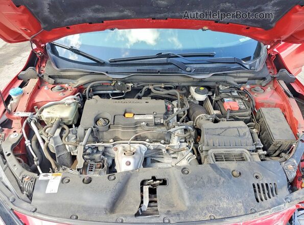 2HGFC2F89KH572243 2019 HONDA CIVIC Red Rear interior view