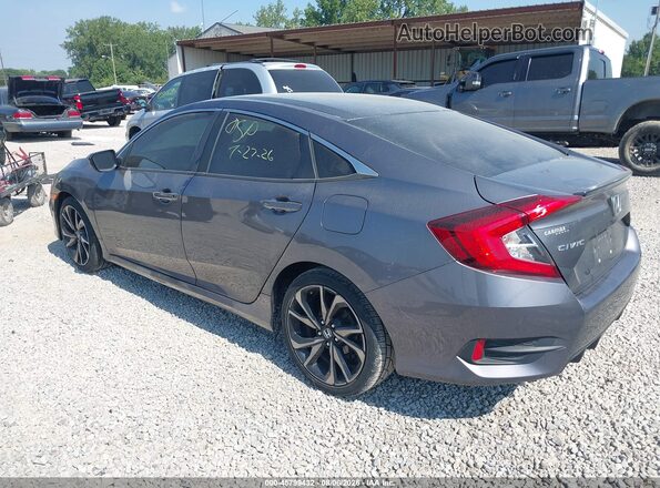2HGFC2F89LH513064 2020 HONDA CIVIC Gray Հետևի ձախ