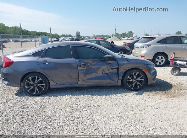 2HGFC2F89LH513064 2020 HONDA CIVIC Gray Սալոնի հետևի տեսք