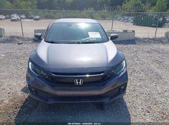 2HGFC2F89LH513064 2020 HONDA CIVIC Gray Սարքավորումների վահանակի տեսք