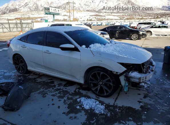 2HGFC2F89LH518314 2020 HONDA CIVIC White Delantero derecho