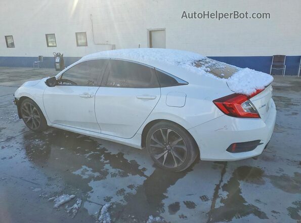 2HGFC2F89LH518314 2020 HONDA CIVIC White Trasero izquierdo