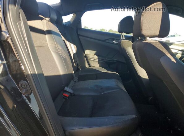 2HGFC2F89MH511087 2021 HONDA CIVIC Black უკანა სავარძლების ხედი
