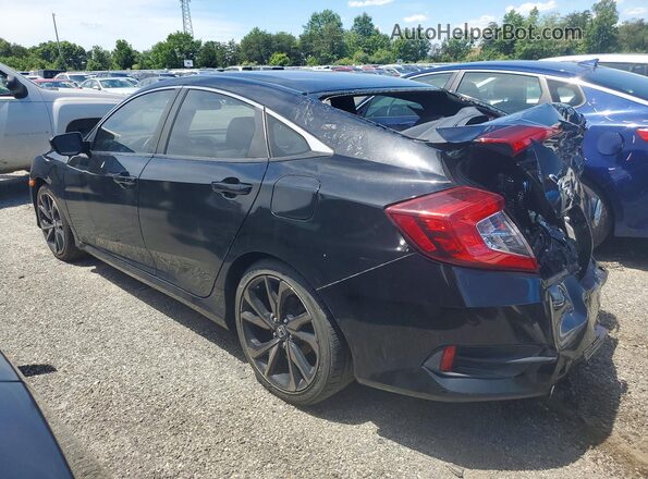 2HGFC2F89MH511087 2021 HONDA CIVIC Black უკანა მარცხენა
