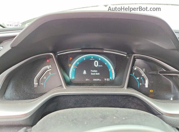 2HGFC2F8XHH030335 2017 HONDA CIVIC White Vista del cuadro de instrumentos