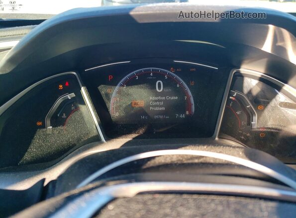 2HGFC2F8XKH014515 2019 HONDA CIVIC Белый Вид щитка приборов