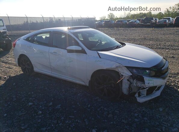 2HGFC2F8XKH014515 2019 HONDA CIVIC Белый Передняя правая четверть