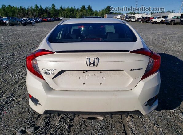 2HGFC2F8XKH014515 2019 HONDA CIVIC Белый Вид сзади