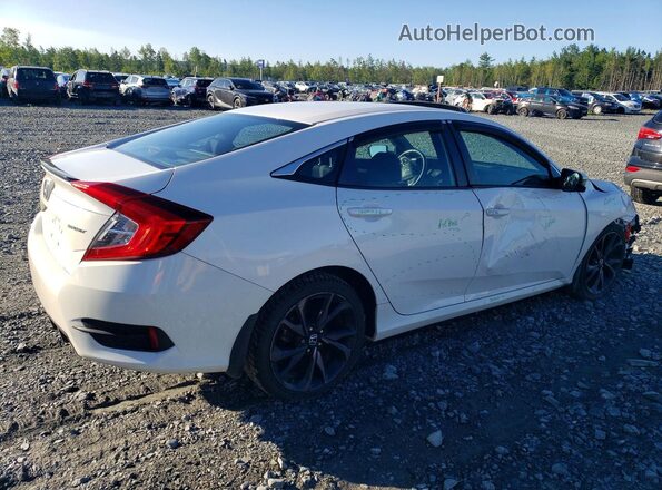 2HGFC2F8XKH014515 2019 HONDA CIVIC Белый Задняя правая четверть