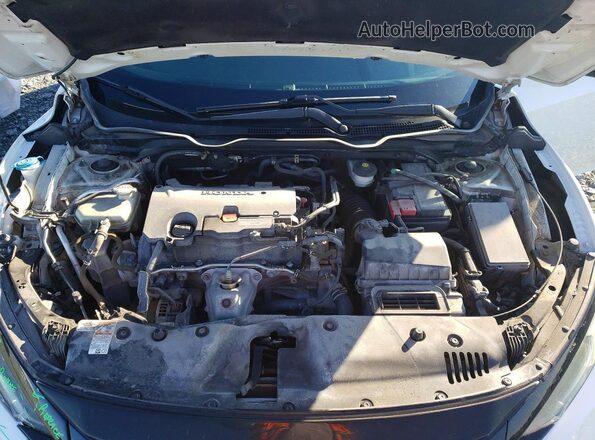 2HGFC2F8XKH014515 2019 HONDA CIVIC Белый Вид задней части салона