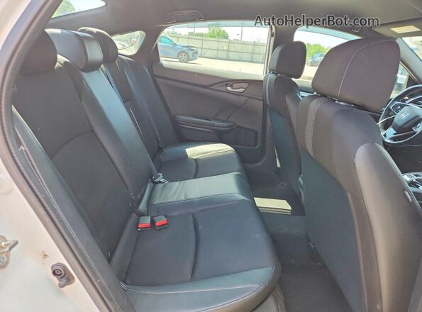 2HGFC2F8XKH521852 2019 HONDA CIVIC White უკანა სავარძლების ხედი