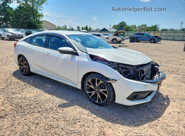 2HGFC2F8XKH521852 2019 HONDA CIVIC White წინა მარჯვენა