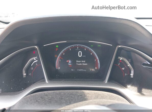 2HGFC2F8XKH529627 2019 HONDA CIVIC Белый Вид задних сидений