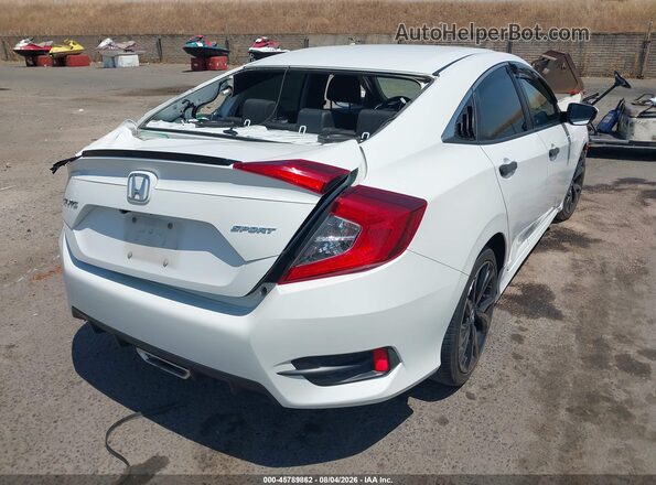2HGFC2F8XKH529627 2019 HONDA CIVIC Белый Задняя правая четверть