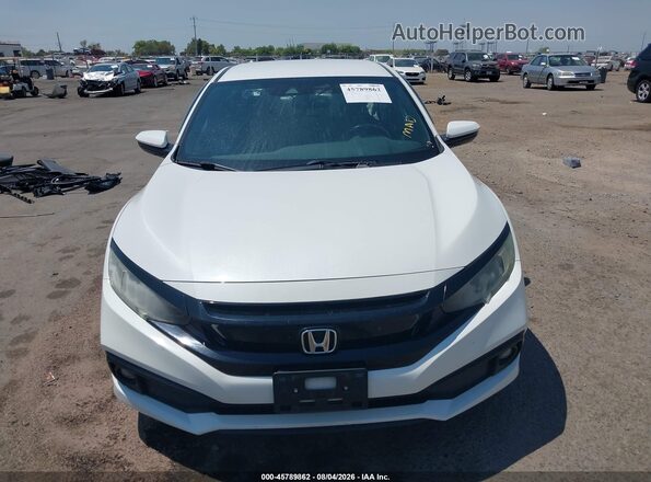 2HGFC2F8XKH529627 2019 HONDA CIVIC Белый Вид щитка приборов