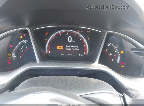 2HGFC2F8XKH529868 2019 HONDA CIVIC Gray Vista de los asientos traseros