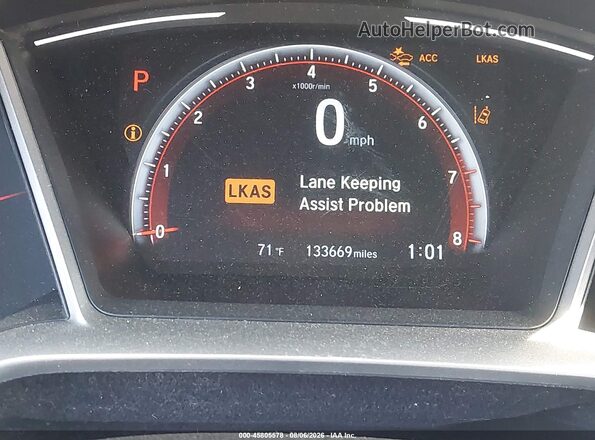 2HGFC2F8XKH529868 2019 HONDA CIVIC Gray 
