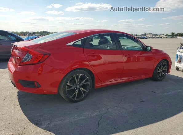 2HGFC2F8XKH548579 2019 HONDA CIVIC Red Tył prawy