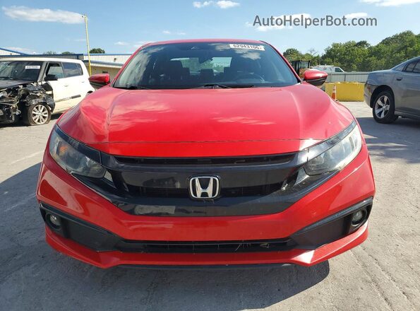 2HGFC2F8XKH548579 2019 HONDA CIVIC Red Widok z przodu