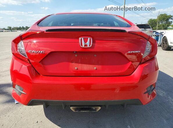 2HGFC2F8XKH548579 2019 HONDA CIVIC Red Widok z tyłu