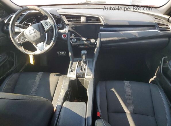 2HGFC2F8XKH548579 2019 HONDA CIVIC Red Widok deski rozdzielczej
