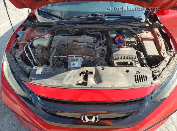 2HGFC2F8XKH548579 2019 HONDA CIVIC Red Widok wnętrza z tyłu