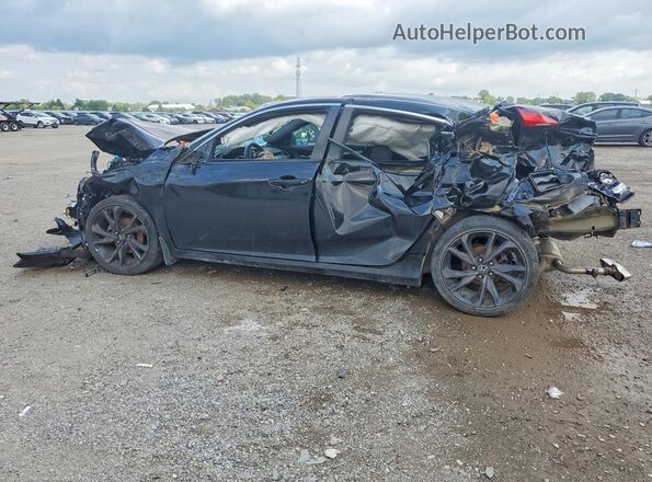 2HGFC2F8XLH035608 2020 HONDA CIVIC Black Հետևի ձախ