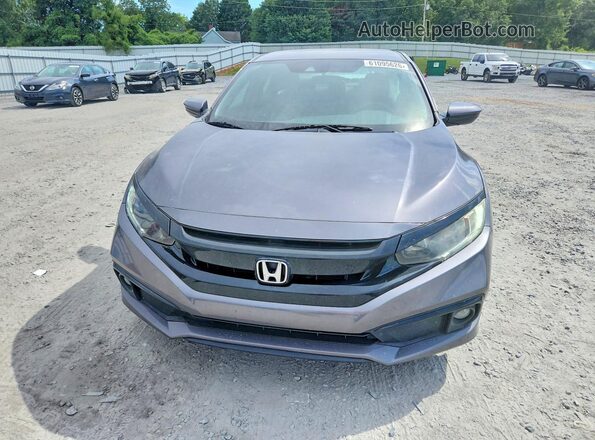 2HGFC2F8XLH502560 2020 HONDA CIVIC Gray Widok z przodu