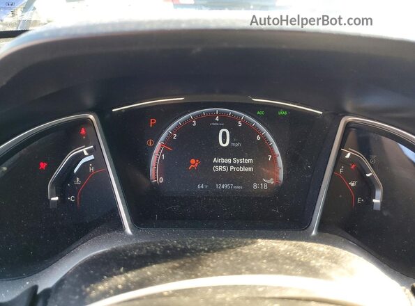 2HGFC2F8XLH527698 2020 HONDA CIVIC Blue Вид щитка приладів