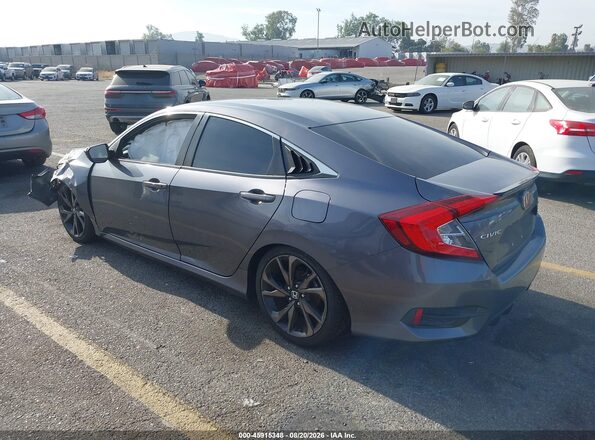 2HGFC2F8XLH569434 2020 HONDA CIVIC Blue Հետևի ձախ