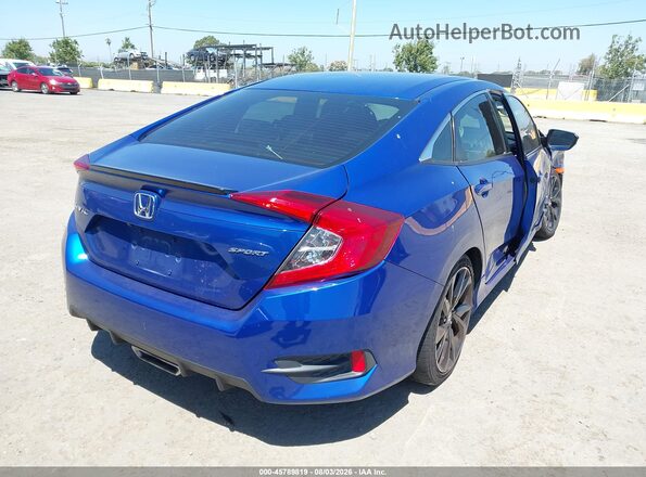 2HGFC2F8XLH596245 2020 HONDA CIVIC Blue Հետևի աջ