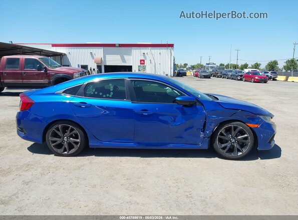 2HGFC2F8XLH596245 2020 HONDA CIVIC Blue Սարքավորումների վահանակի տեսք