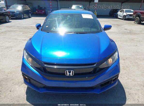 2HGFC2F8XLH596245 2020 HONDA CIVIC Blue Առջևի վահանակի տեսք