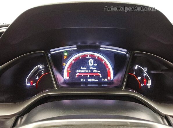2HGFC2F8XMH503693 2021 HONDA CIVIC Black Vista del cuadro de instrumentos