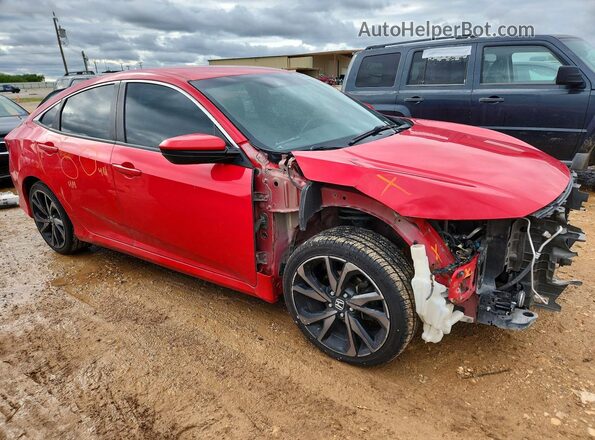 2HGFC2F8XMH513317 2021 HONDA CIVIC Red Առջևի աջ