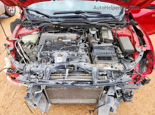 2HGFC2F8XMH513317 2021 HONDA CIVIC Red Սալոնի հետևի տեսք
