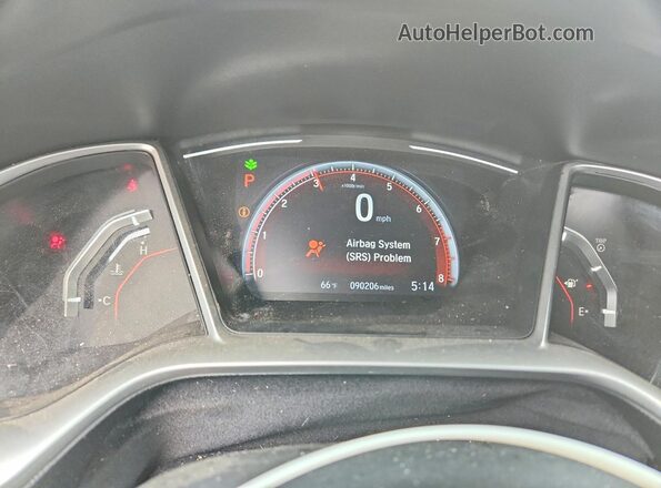 2HGFC2F8XMH513317 2021 HONDA CIVIC Red Սարքավորումների վահանակի տեսք