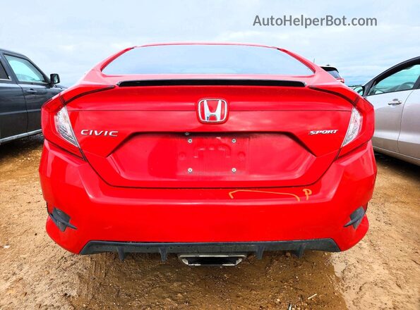 2HGFC2F8XMH513317 2021 HONDA CIVIC Red Հետևի տեսք