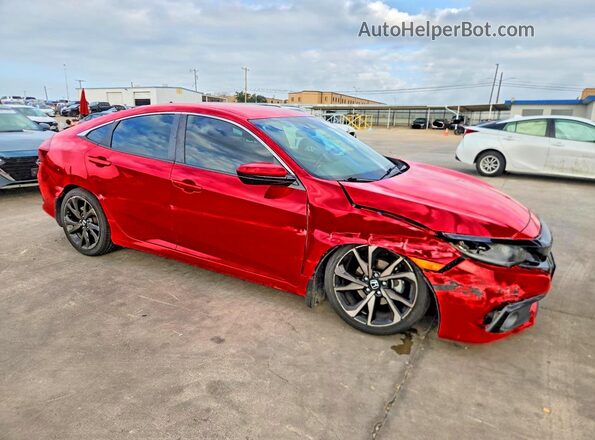 2HGFC2F8XMH556328 2021 HONDA CIVIC Red წინა მარჯვენა