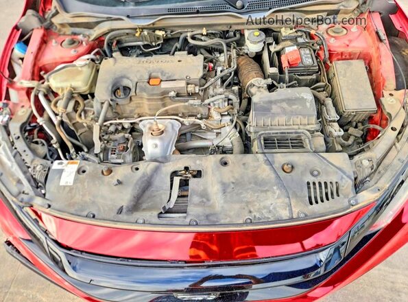 2HGFC2F8XMH556328 2021 HONDA CIVIC Red უკანა სალონის ხედი