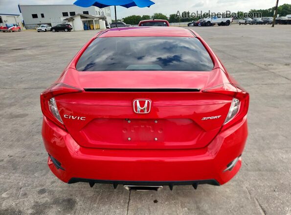2HGFC2F8XMH556328 2021 HONDA CIVIC Red უკანა ხედი