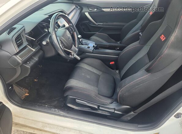 2HGFC3A50HH752738 2017 HONDA CIVIC White წინა სალონის ხედი
