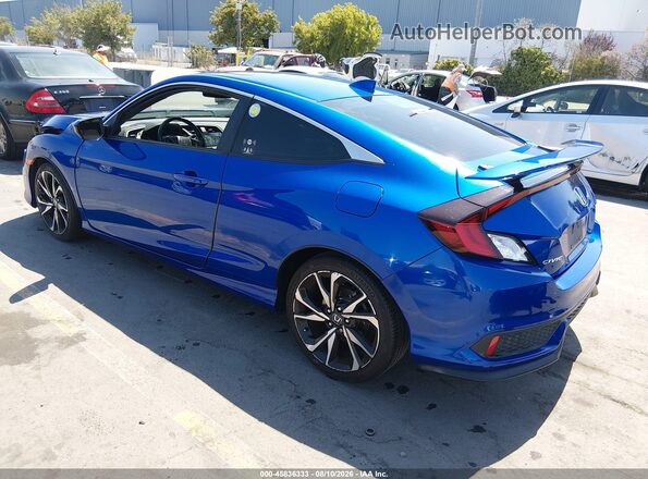 2HGFC3A51JH756352 2018 HONDA CIVIC Blue უკანა მარცხენა
