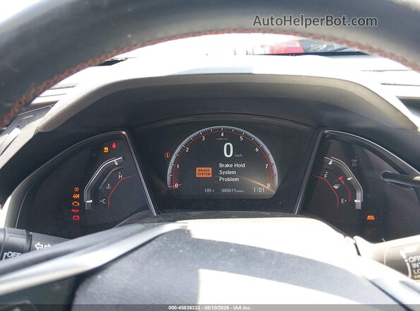 2HGFC3A51JH756352 2018 HONDA CIVIC Blue უკანა სავარძლების ხედი