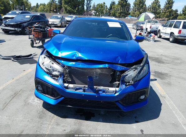 2HGFC3A51JH756352 2018 HONDA CIVIC Blue წინა ხედი