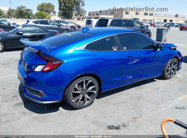 2HGFC3A51JH756352 2018 HONDA CIVIC Blue უკანა მარჯვენა