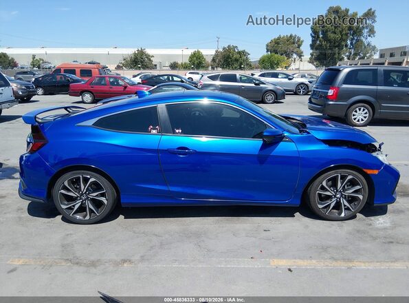 2HGFC3A51JH756352 2018 HONDA CIVIC Blue სალონის 360-გრადუსიანი ხედი