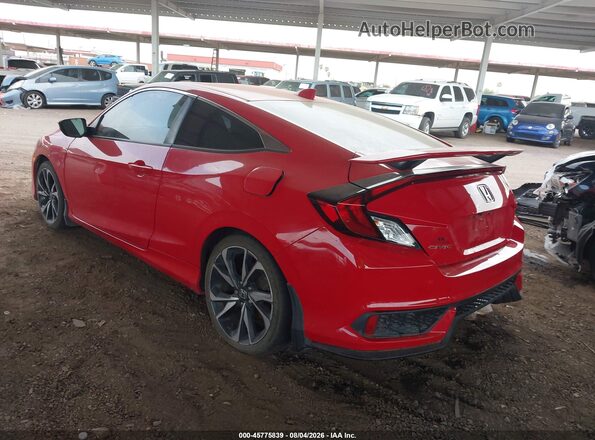 2HGFC3A52HH752448 2017 HONDA CIVIC Red Trasero izquierdo